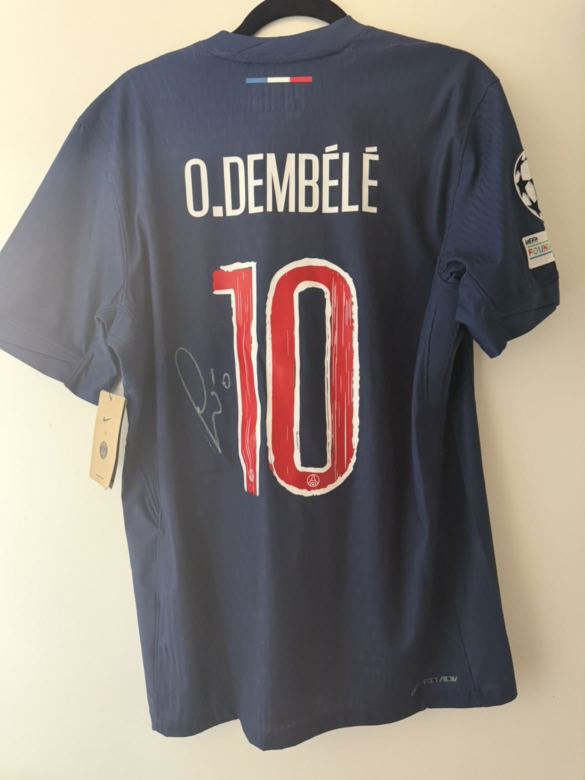 Maillot Paris-Saint-Germain final LDC 2025 Signé — Ousmane Dembélé